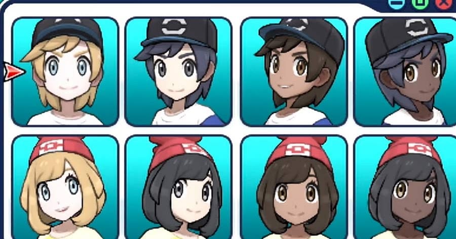 Hairstyles In Pokemon Sun