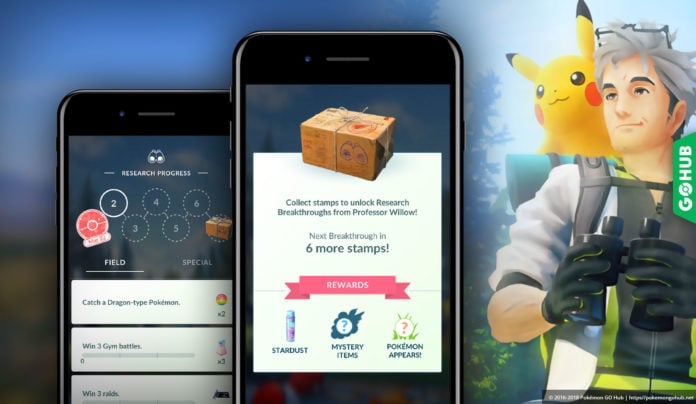 Pokémon GO Research Quests - rewards, items, types