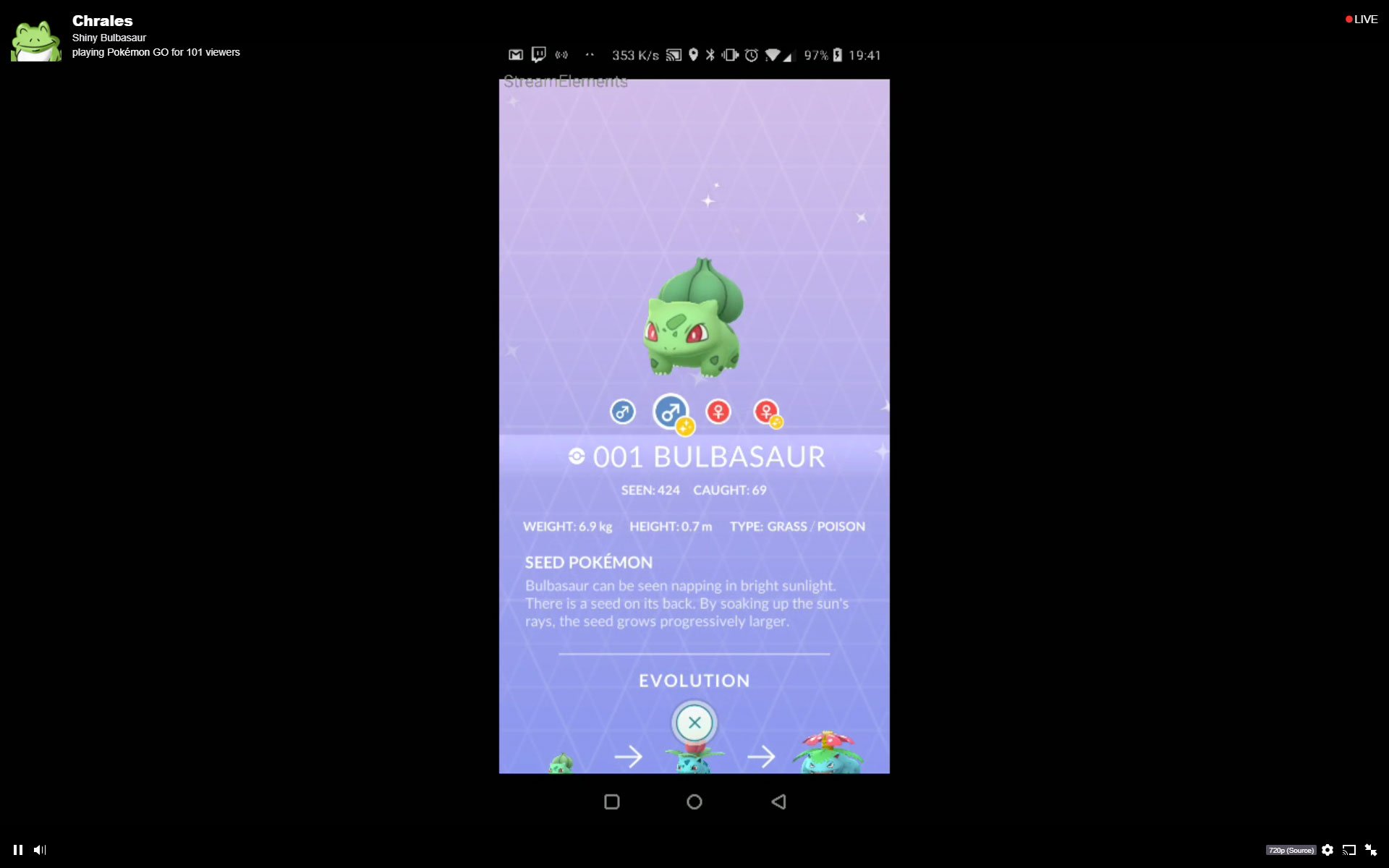 GO Hub España on X: Bulbasaur Normal/Shiny  / X