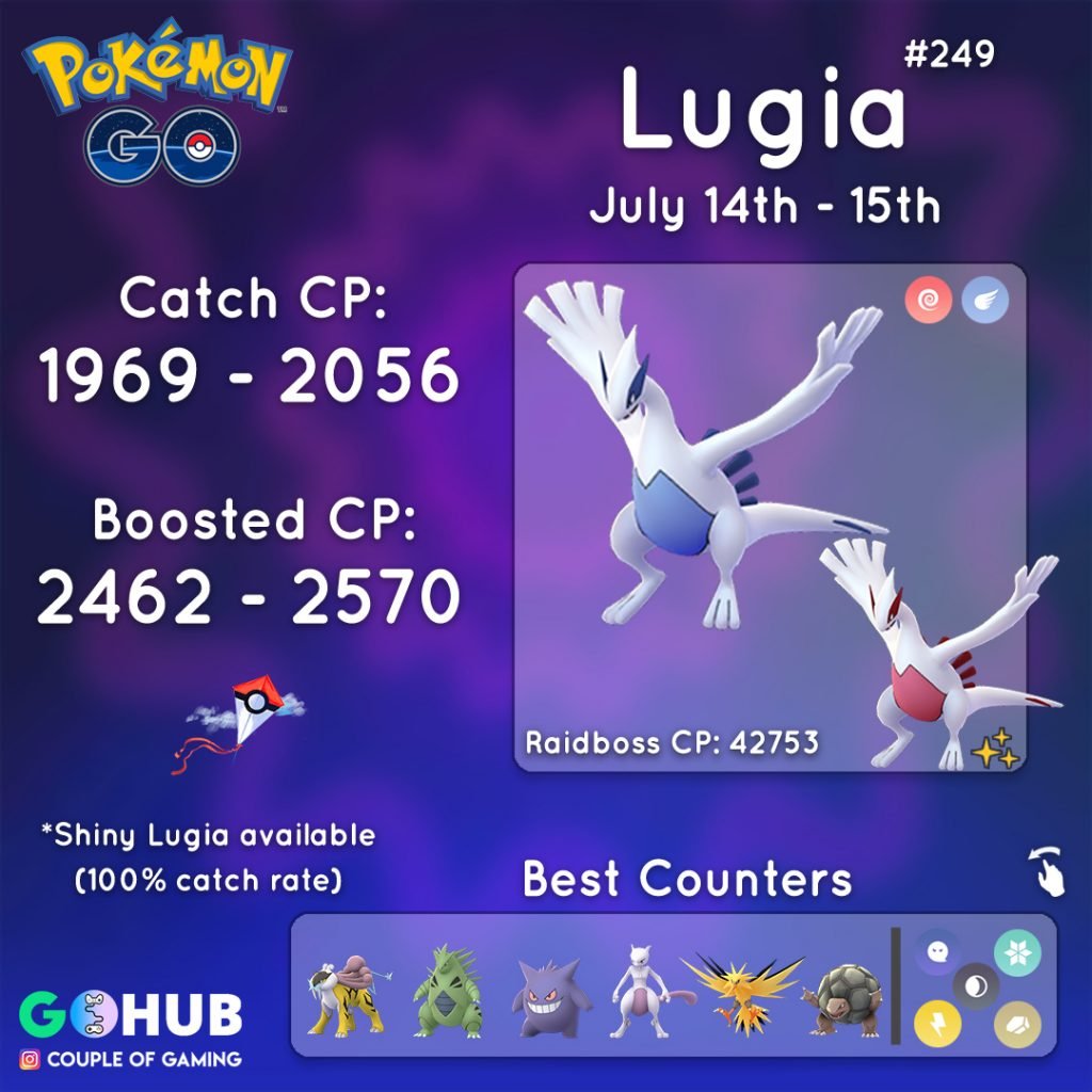 Lugia Raid Boss Counter Guide Pokemon GO Hub