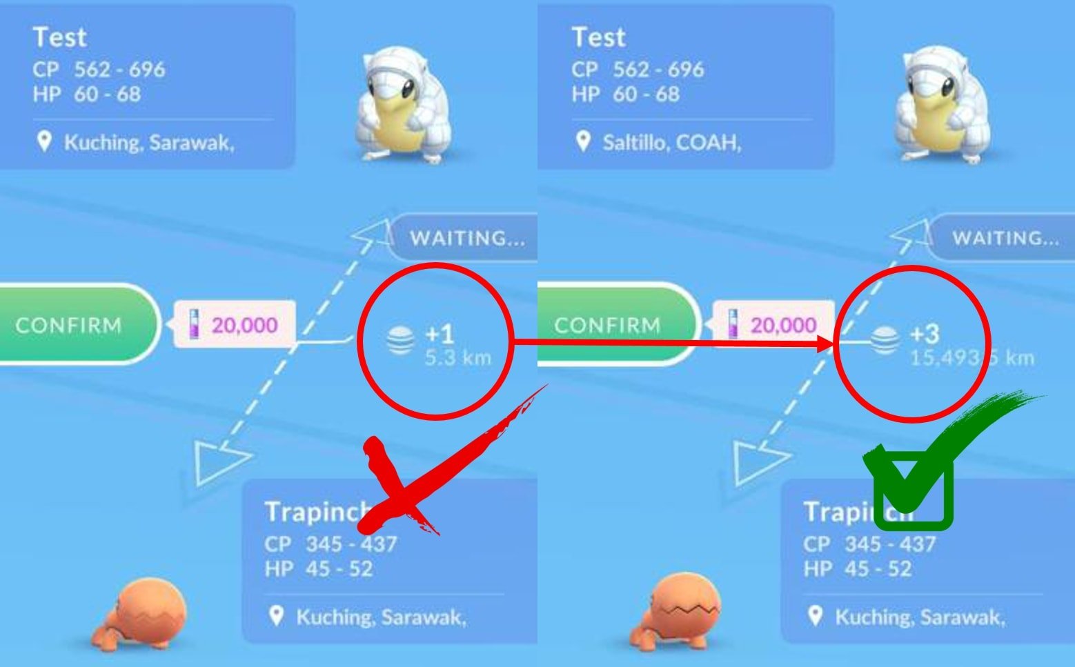 Pogo Trade Cost Chart