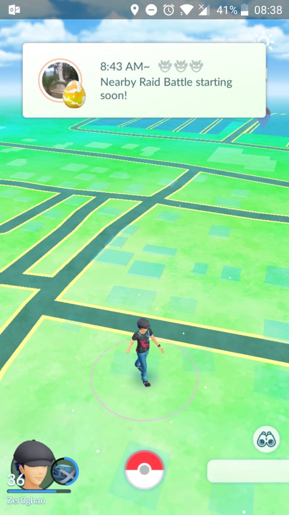 Pokemon GO Raid notification