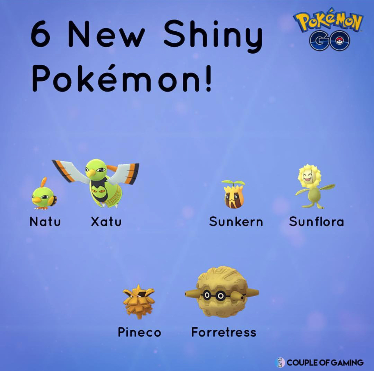 Noví Shiny Pokemoni