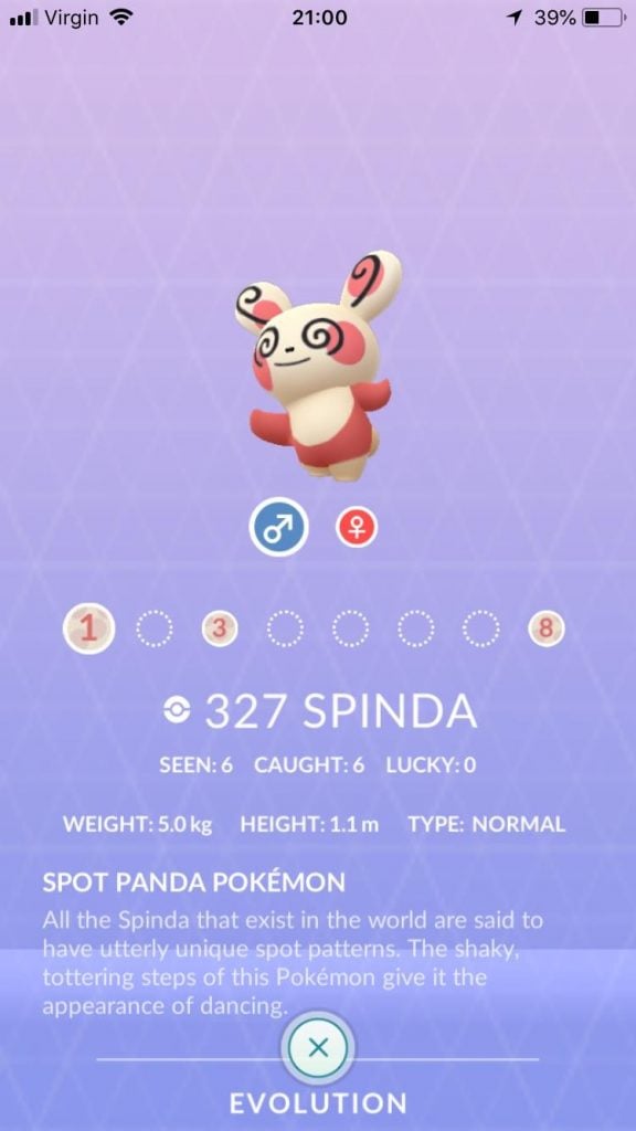 A new Spinda form is available