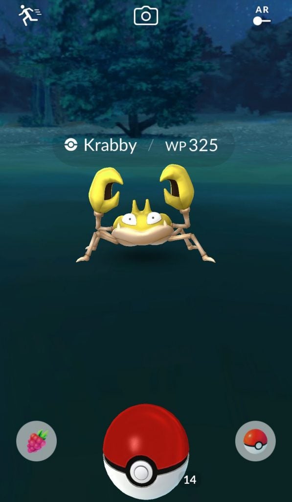 Shiny Krabby Pokemon GO