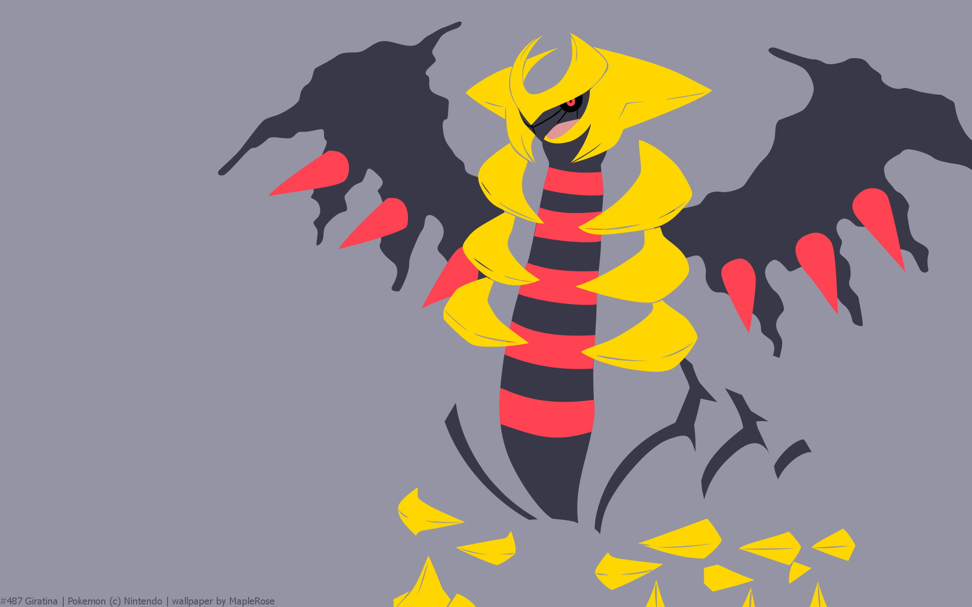 Giratina Wallpaper for Phone Ghost type pokemon, Pokemon dragon