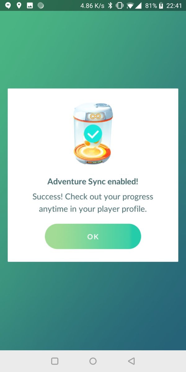 Pokemon Go Adventure Sync