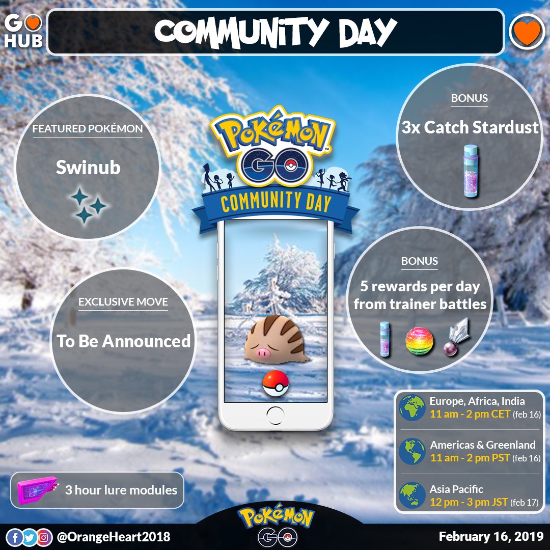 Swinub Community Day Announced! Pokémon GO Hub