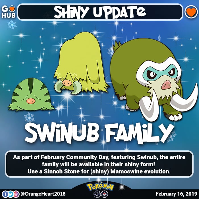 Swinub Community Day Announced! Pokémon GO Hub
