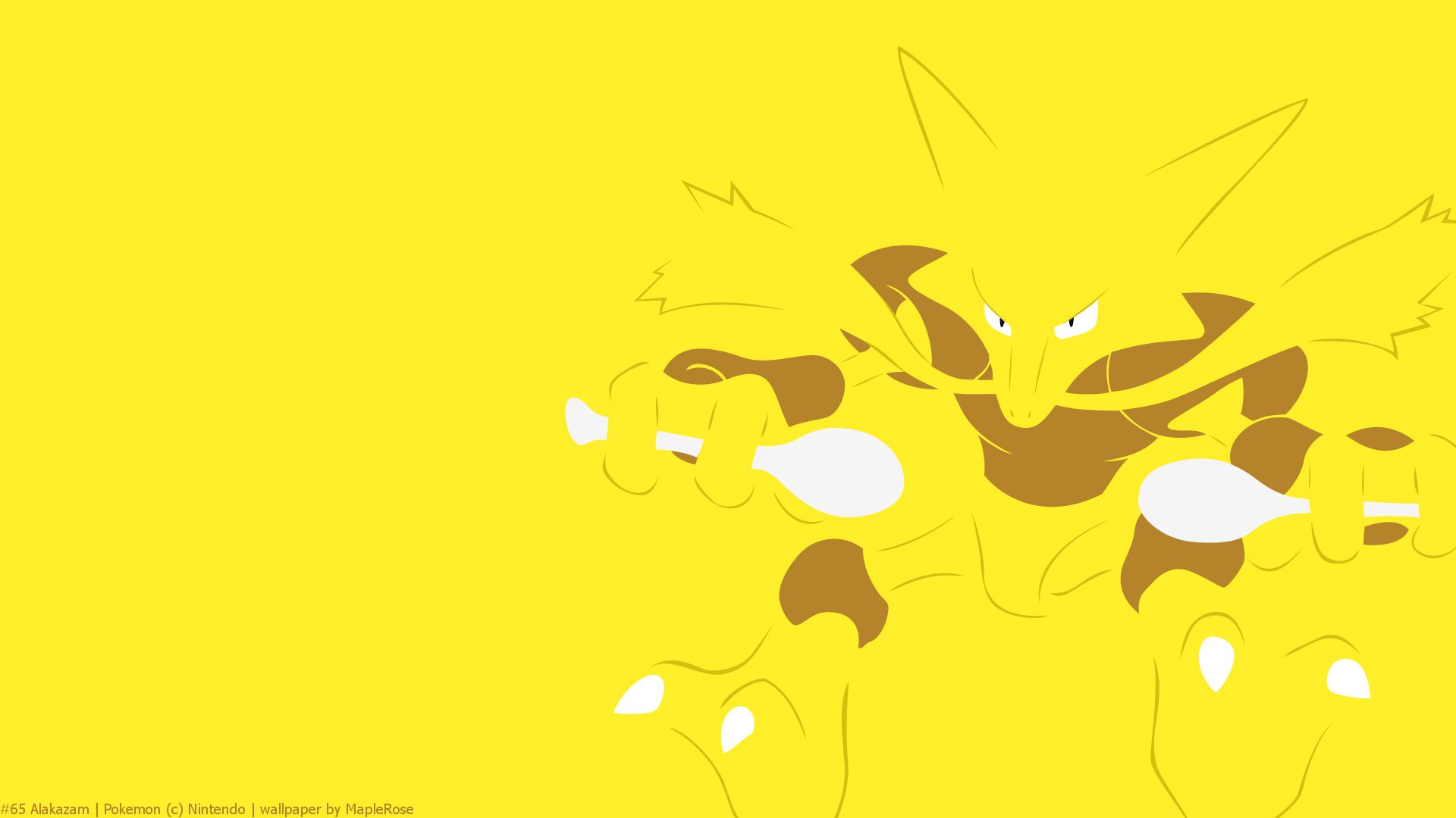Pokemon - Alakazam(with cuts and a as whole)