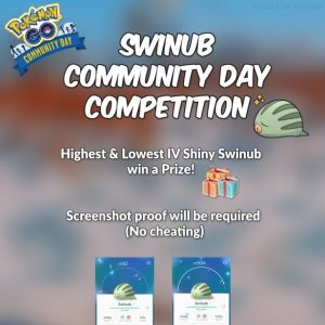 Giving Back: Swinub Community Day Competition Infographic