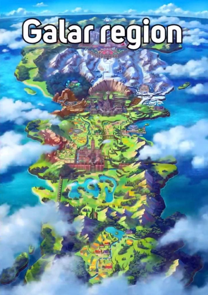 Galar region Pokémon Sword and Shield