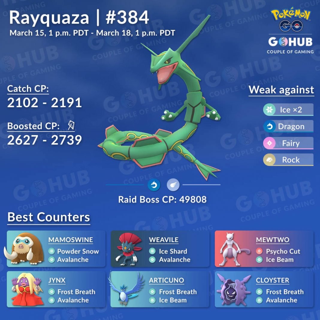 Rayquaza is Coming Back for a Special Raid Weekend Event! Pokémon GO Hub