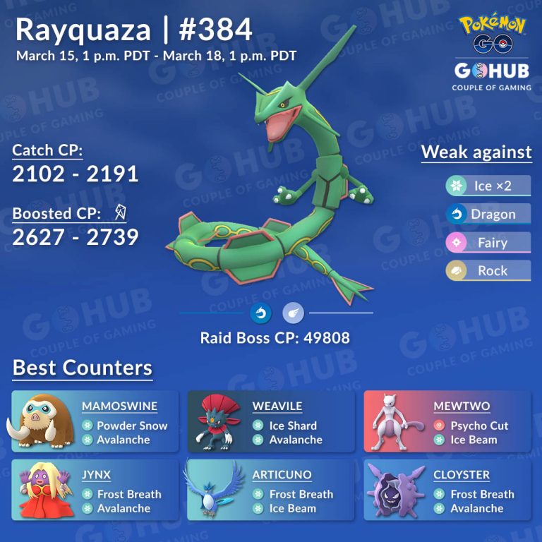 Rayquaza is Coming Back for a Special Raid Weekend Event! Pokémon GO Hub