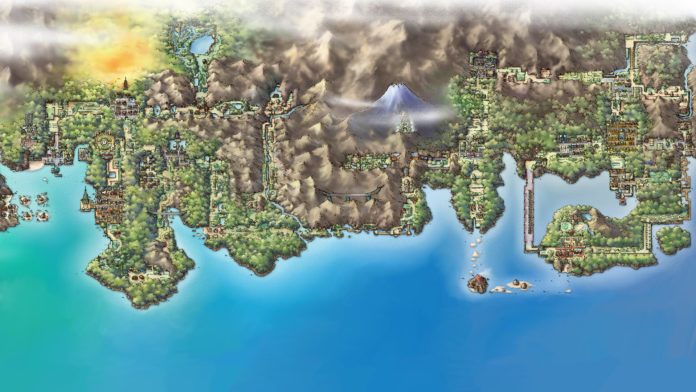 Kanto and Johto Map