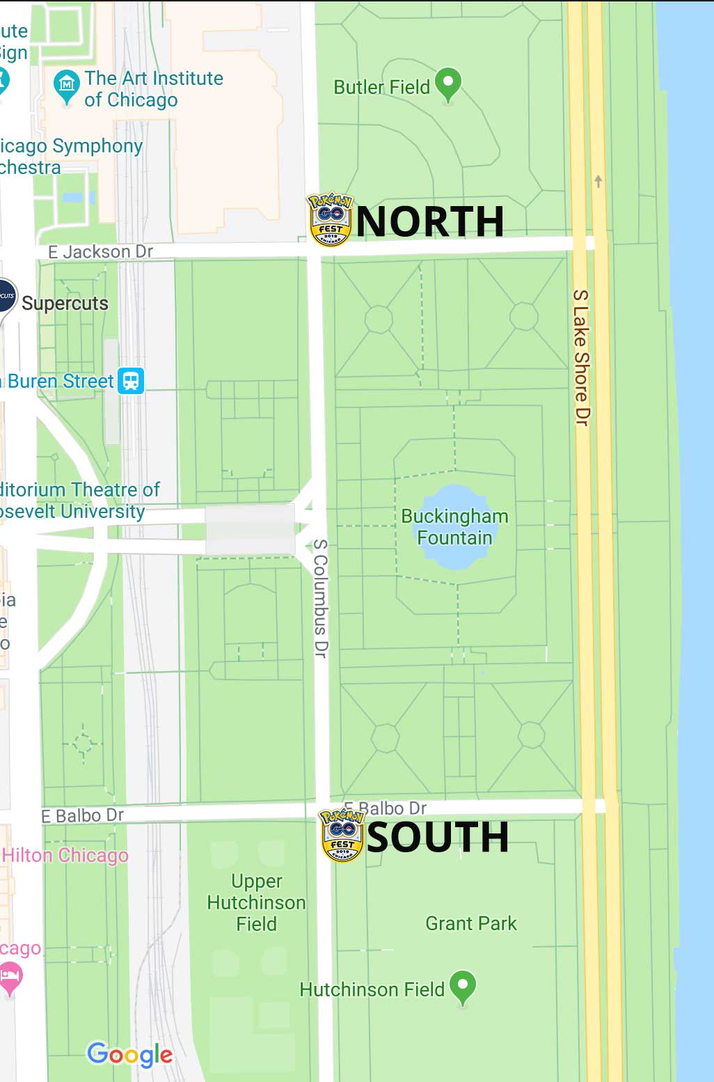 Here's the Pokemon Go Fest 2019 map