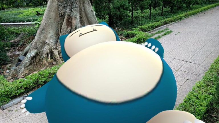 Pokémon GO Pop-Up AR Photo Showcase: Snoozing Snorlax