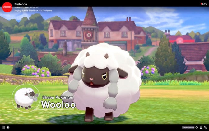 Wooloo in Pokemon Sword and Shield