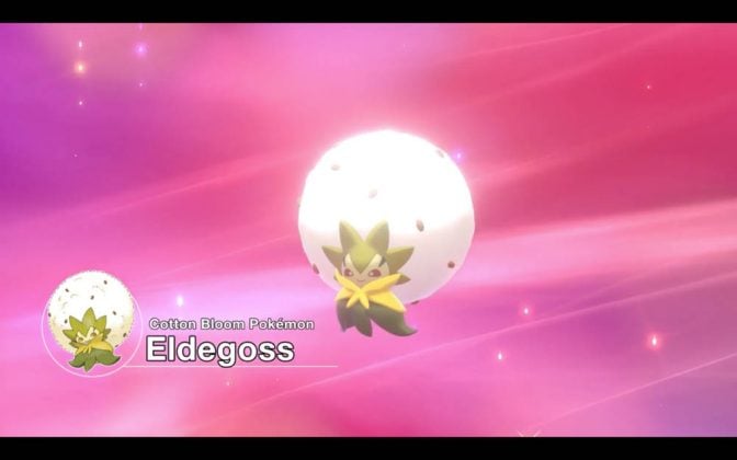 Eldegoss in Pokemon Sword and Shield