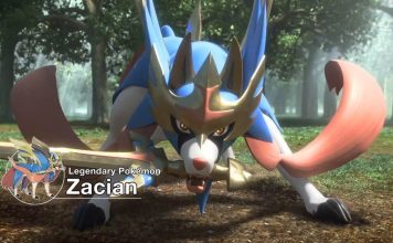 Zacian in Pokemon Sword and Shield