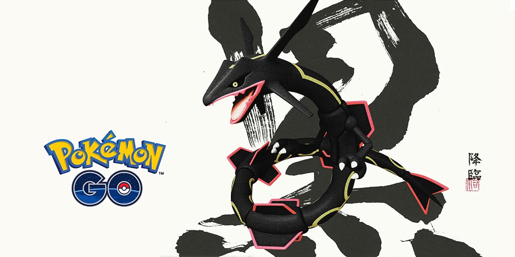 Shiny Rayquaza in Pokemon GO  Pokemon go, Shiny pokemon