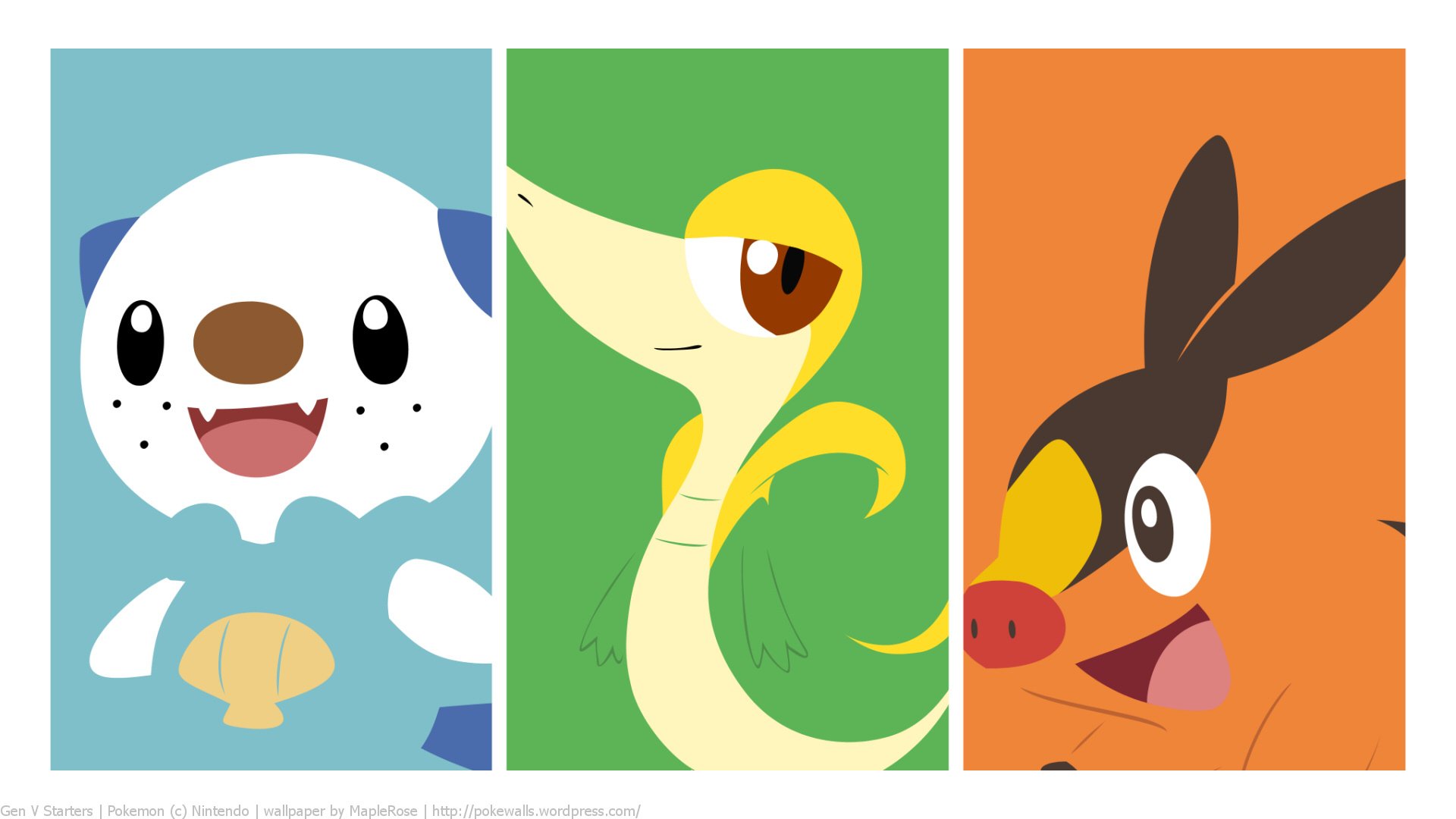 Pokemon Gen 5 Starters 