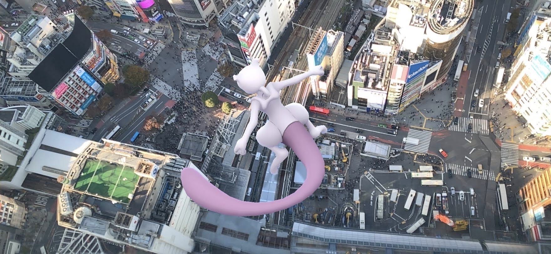 There is a Giant Mewtwo in Tokyo right now