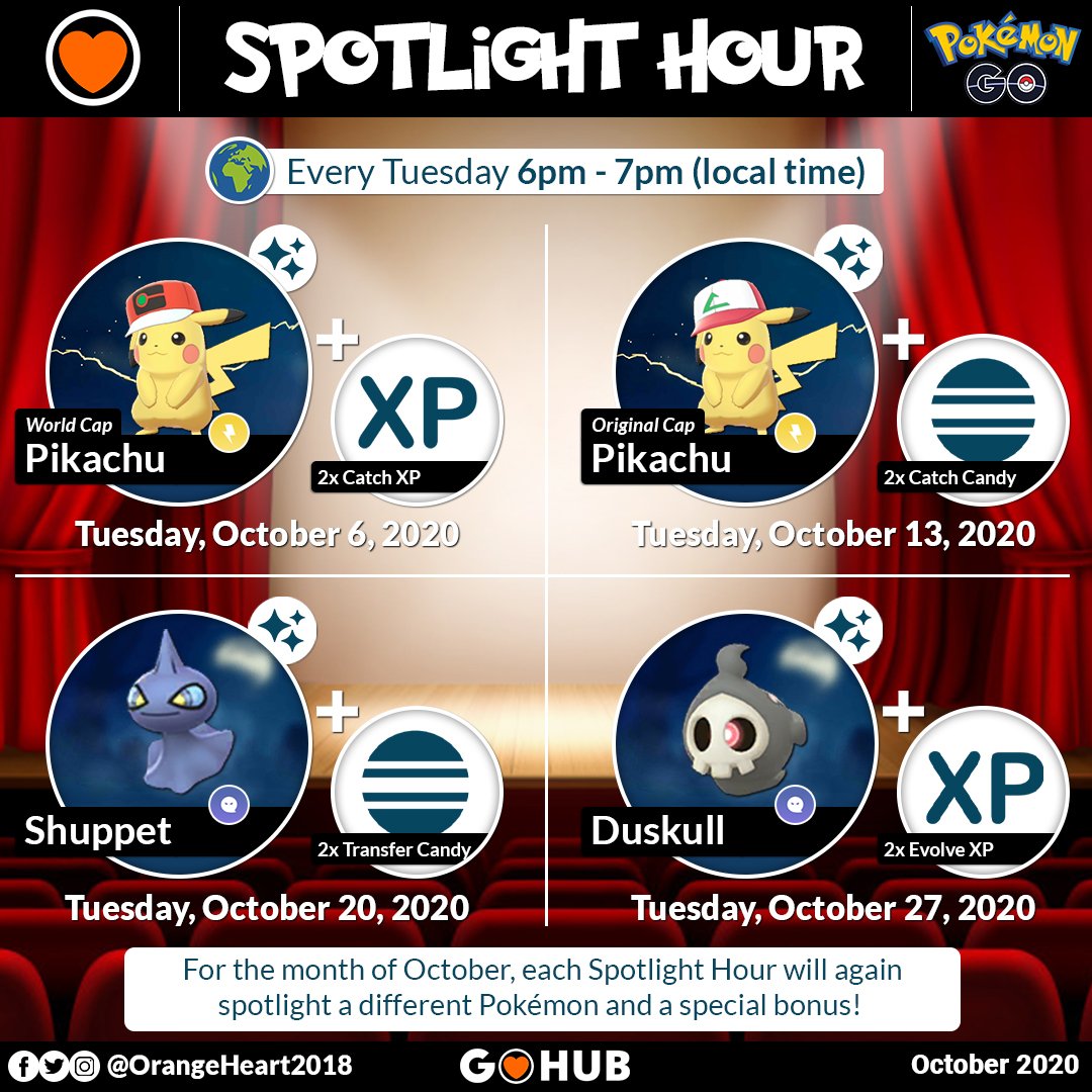 Pokémon GO October 2020 Events, Spotlights and Special Research