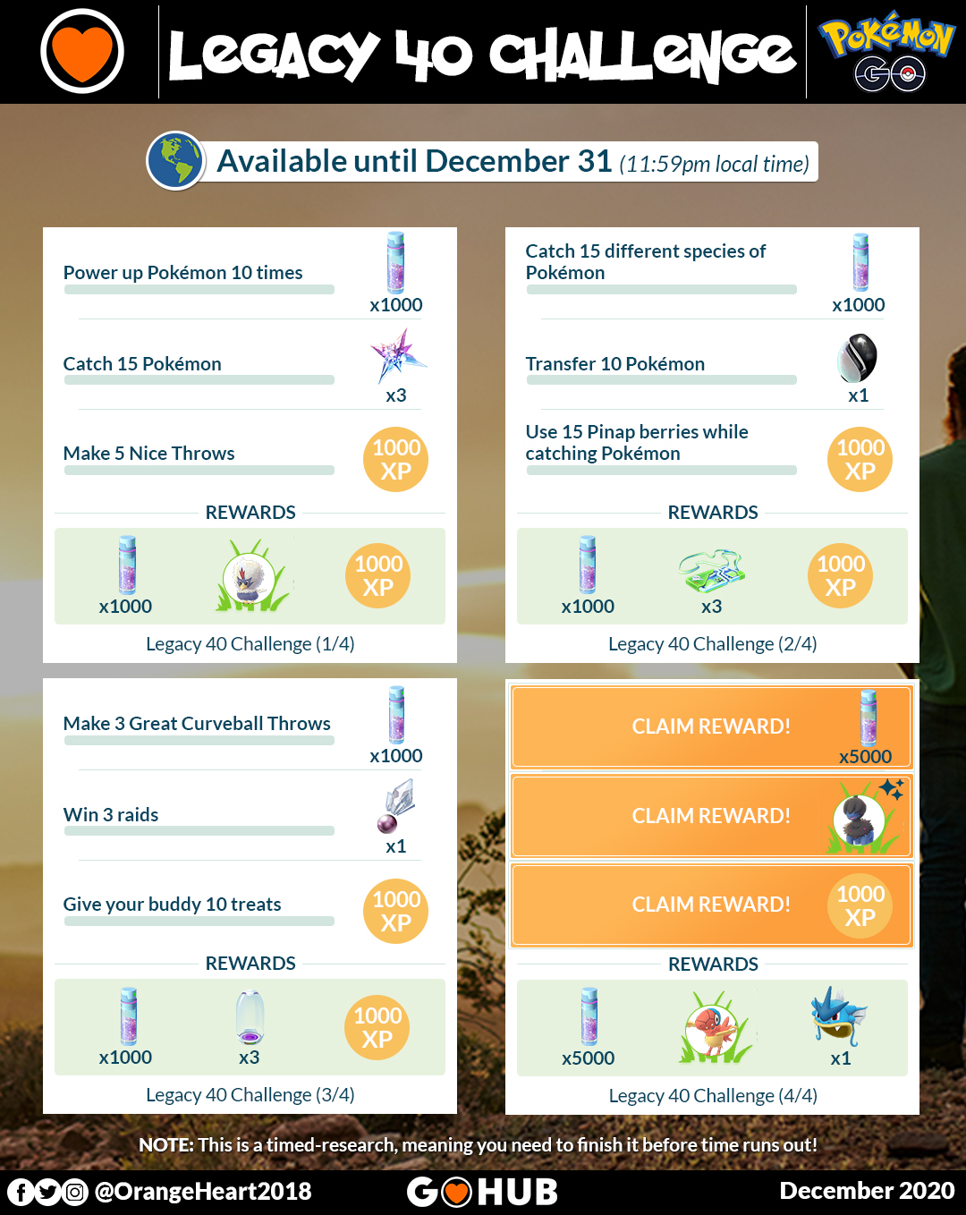 Pokémon GO on X: Remember, Trainers who reach level 40 before Thursday,  December 31, 2020, at 11:59 p.m. local time will earn the title of Legacy 40  Trainer along with exclusive avatar