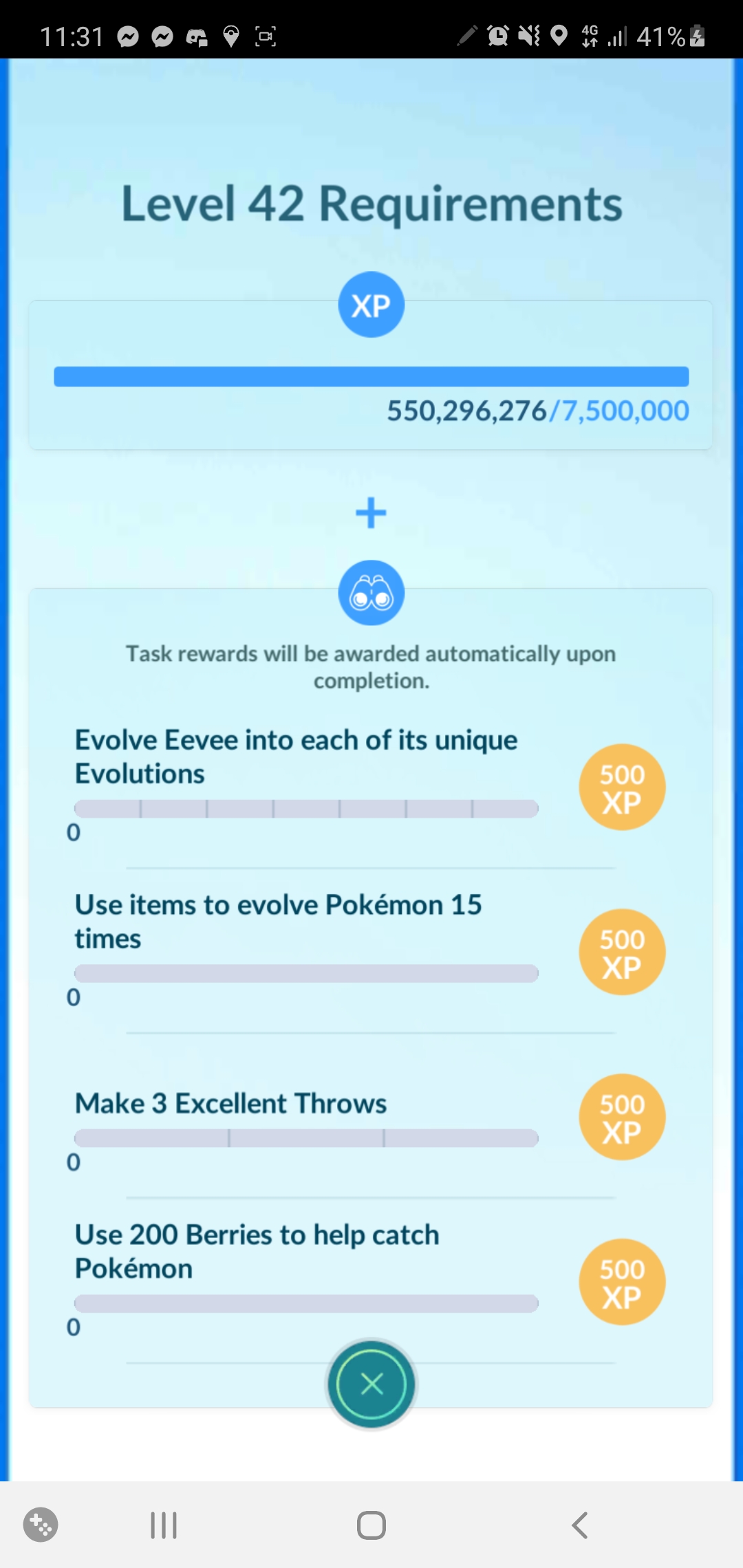Pokémon Go level requirements, level up item rewards list explained