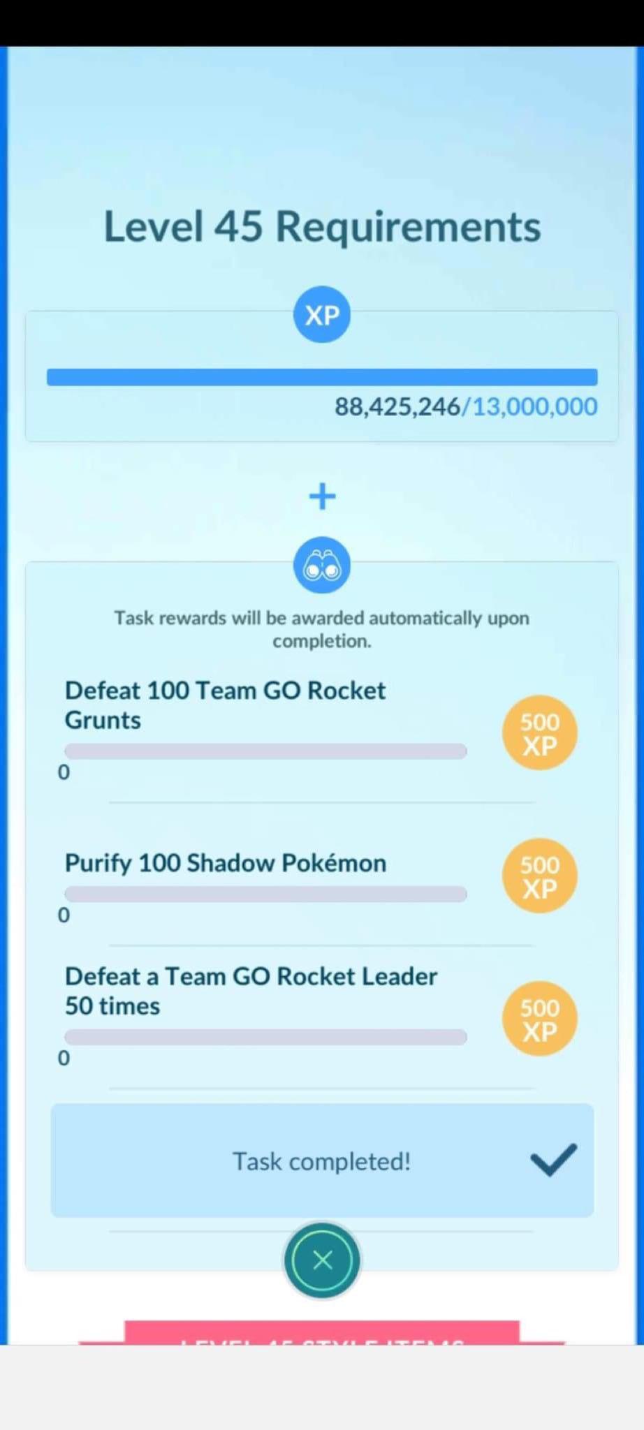 Pokémon Go level requirements, level up item rewards list explained