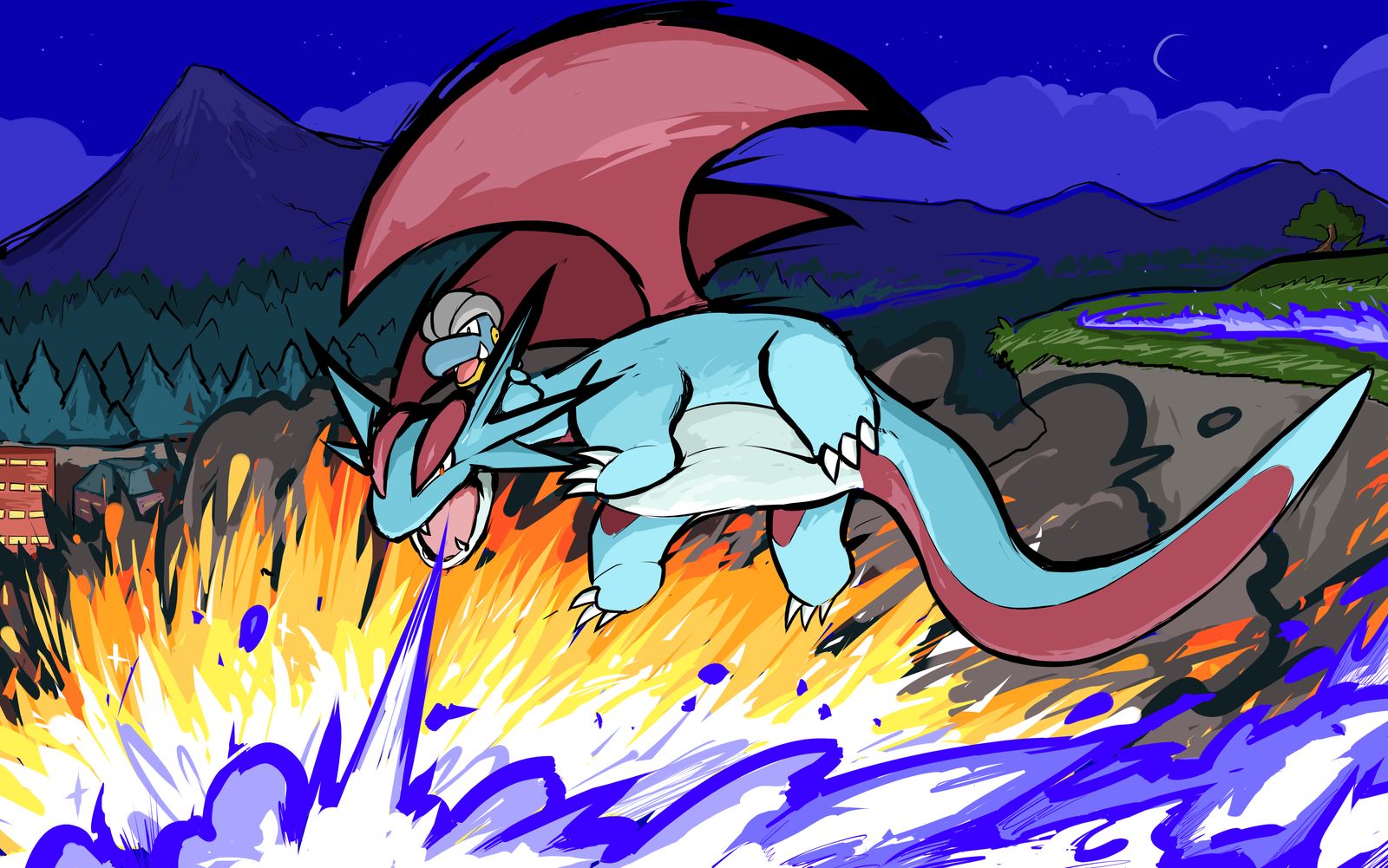 salamence___dragon_pulse_by_ishmam_ddgrr