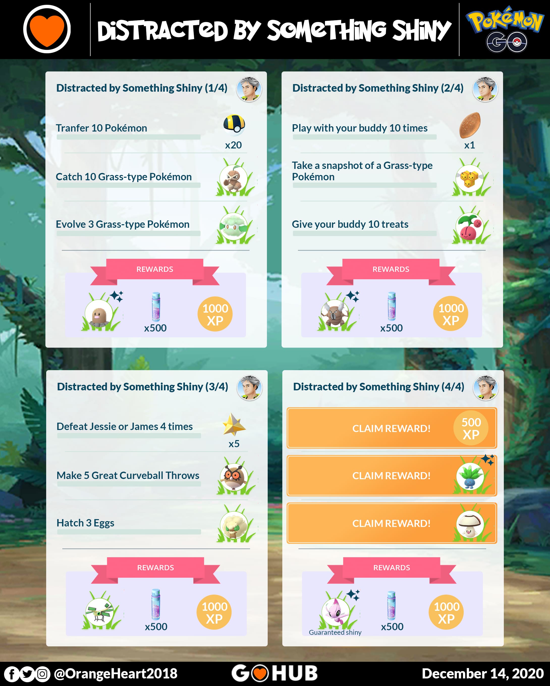 Pokémon Go Let's GO! quest steps and rewards