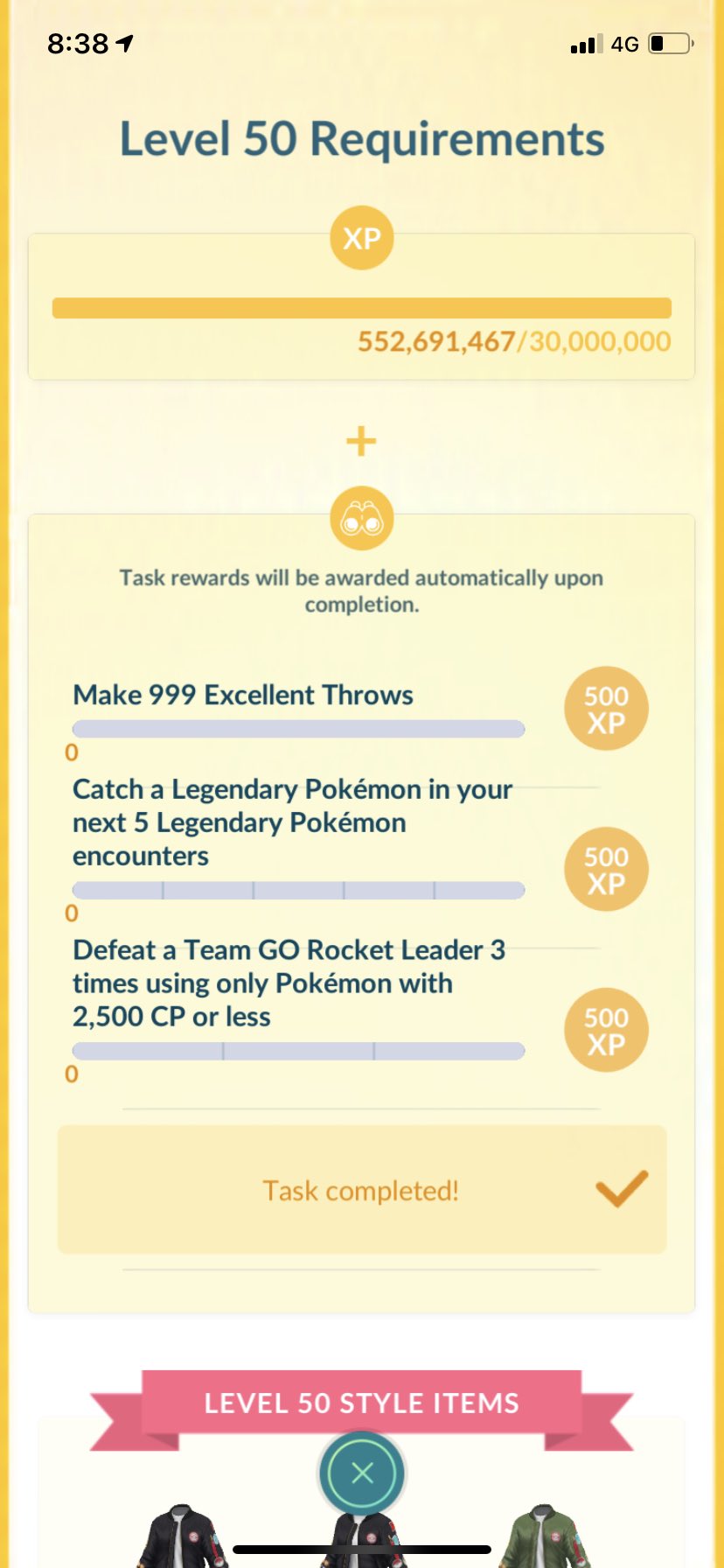 Level 50 achievement changed. Changed from rank 20 to rank 10. :  r/TheSilphRoad