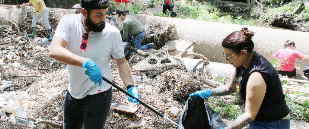 Clean up during Sustainability Week