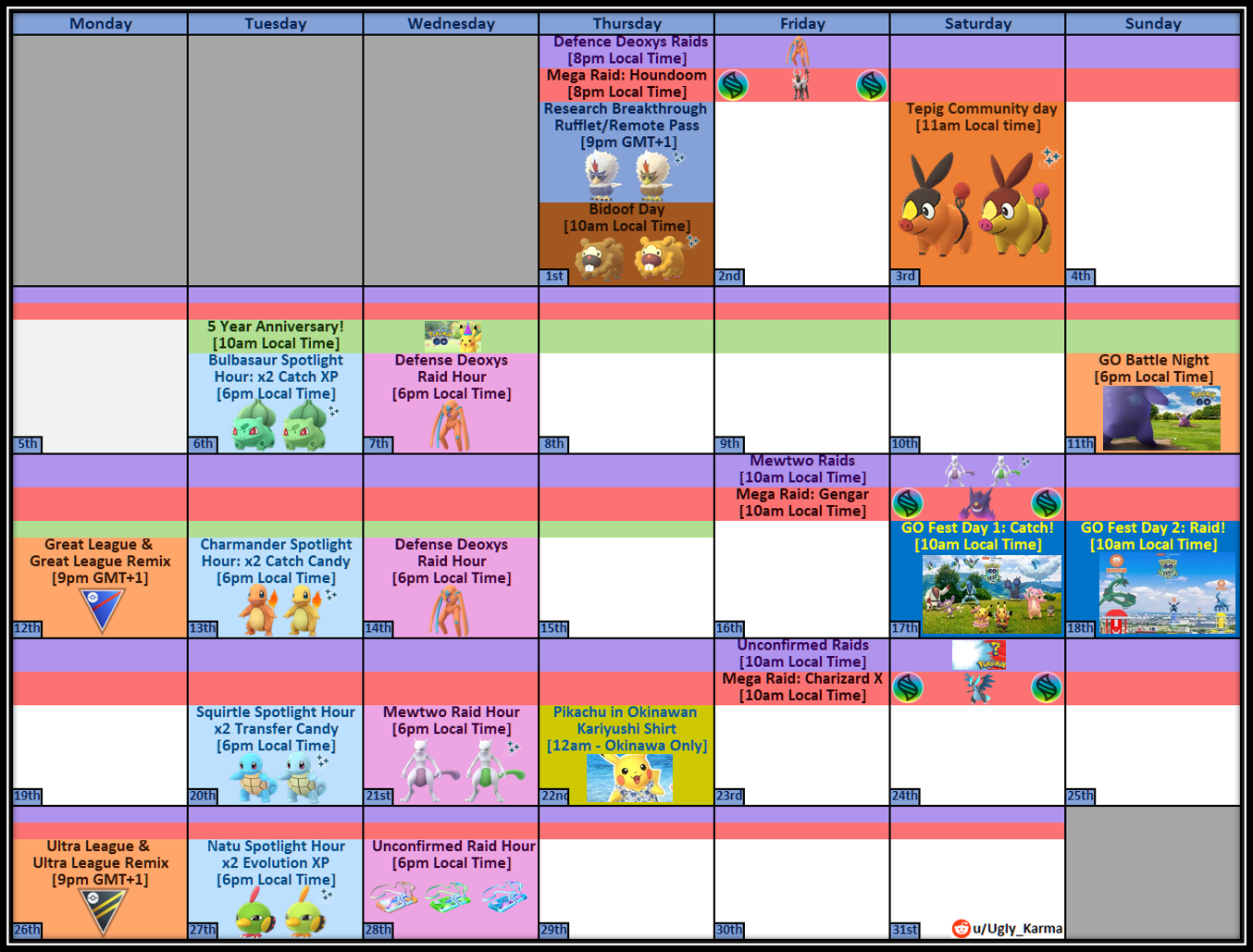 July 2021 Events Calendar Pokémon GO Hub