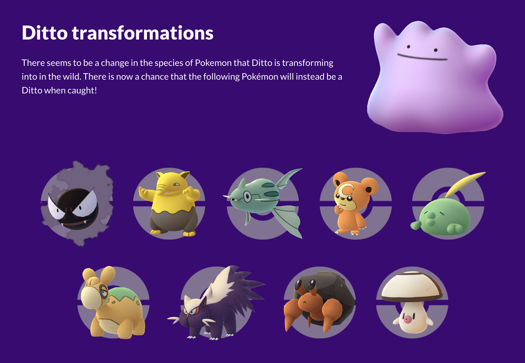 Ditto used transformation