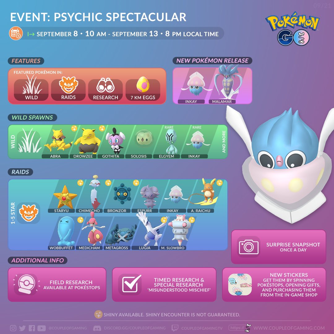 The Psychic Spectacular Event is Back! – Pokémon GO