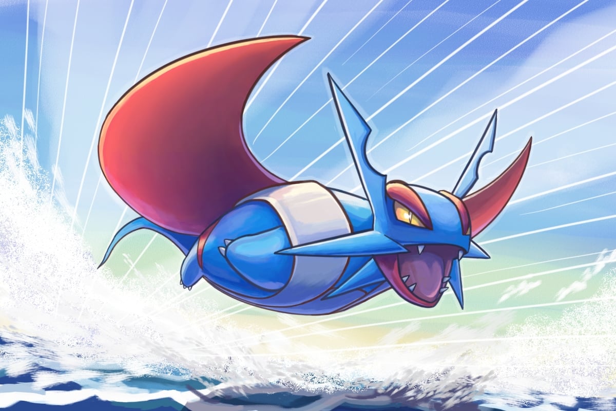 Pokemon X And Y Mega Salamence Download - Dragon Type Pokemon With