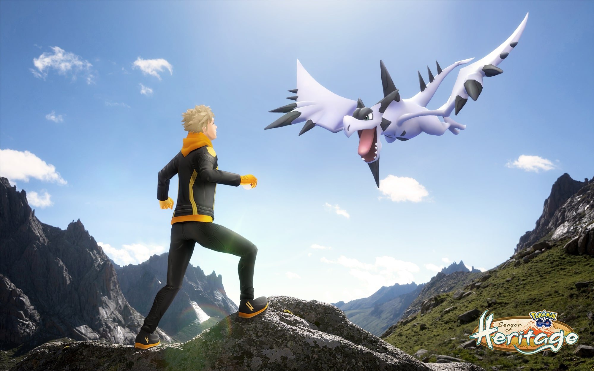 Shiny Mega Aerodactyl Raid-Evolution Pokemon Go Mountain Event