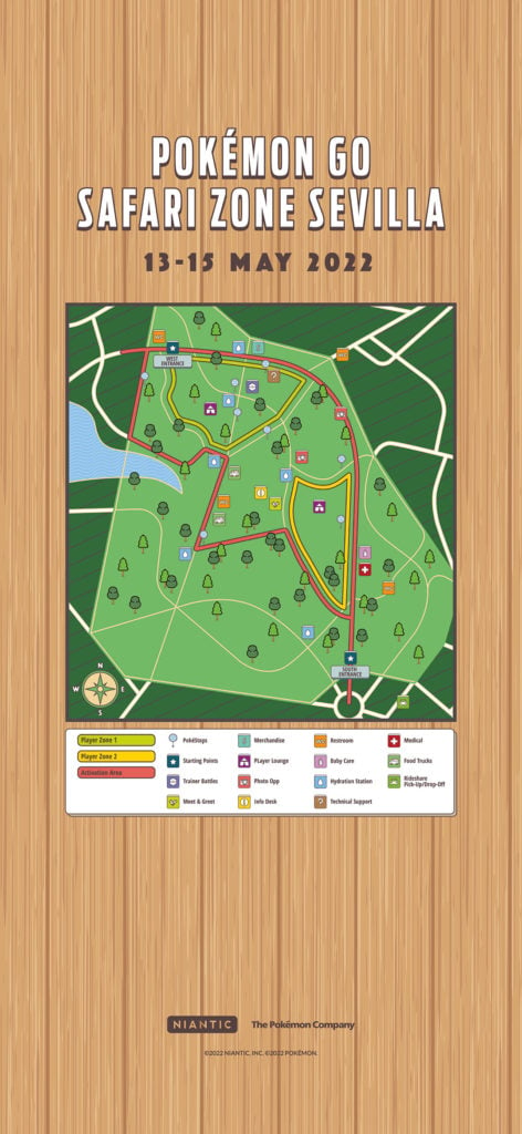pokémon go safari zone seville spain map