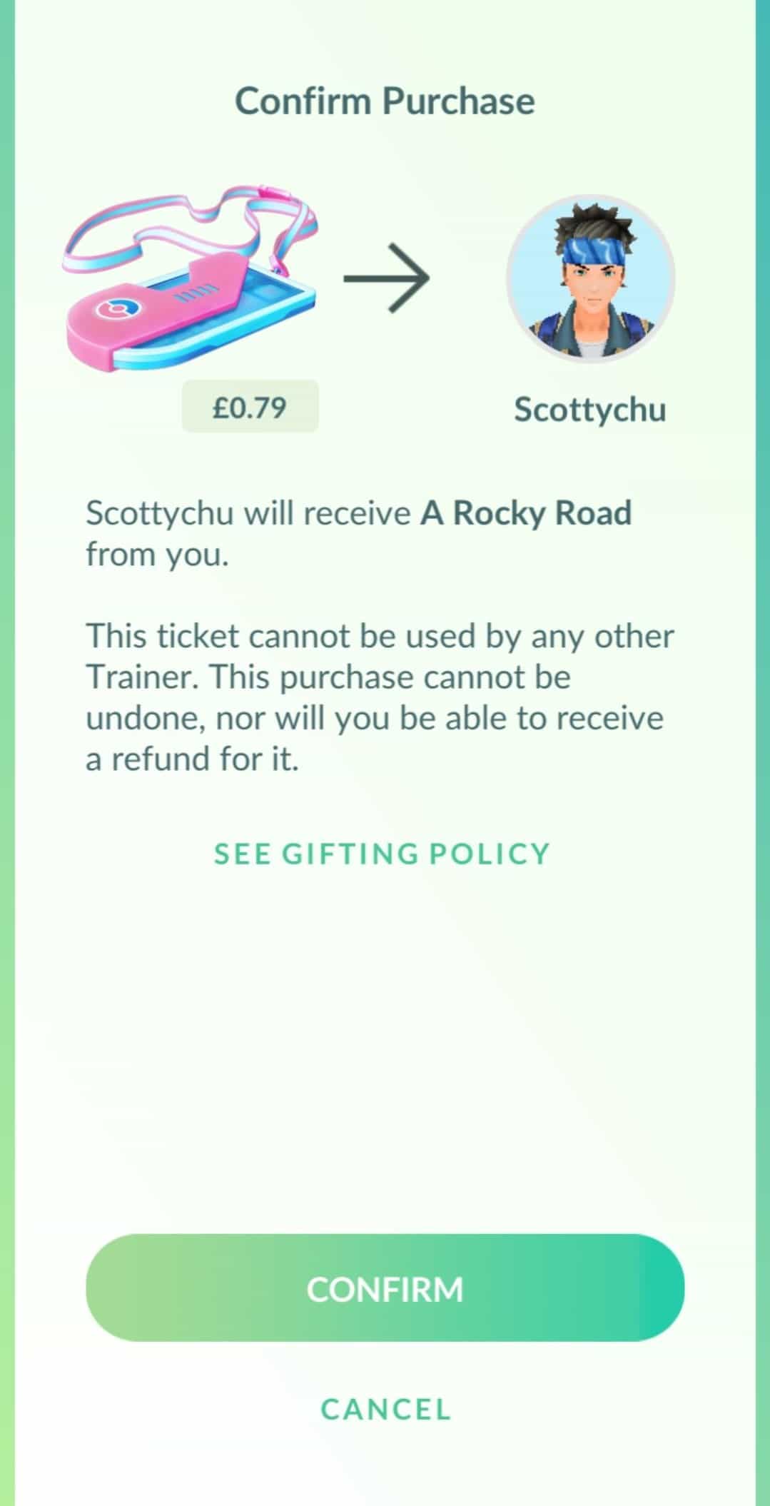 Niantic adds the option to gift Pokémon Go event tickets