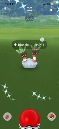 Shiny Binacle in Pokémon GO