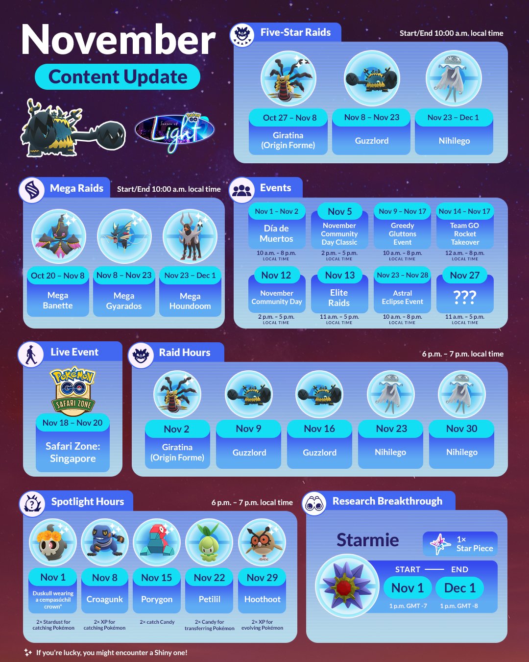 Upcoming Pokémon GO events in November 2022: Giovanni, Shadow