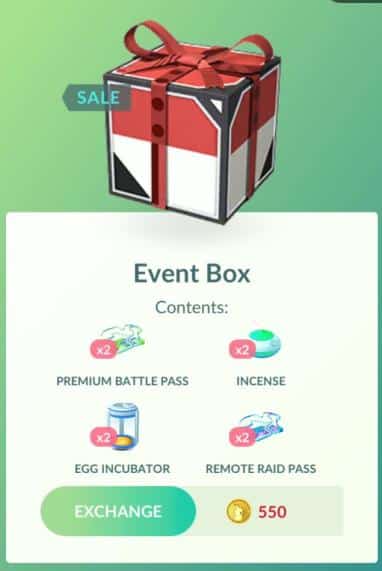 Pokémon GO United Kingdom on X: 🔔Time for an exclusive deal! 🔔 A  discounted box that includes Remote Raid Passes, Super Incubators, and  Golden Razz Berries is now available on the Pokémon