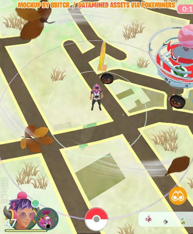 Halloween Map in Pokémon GO