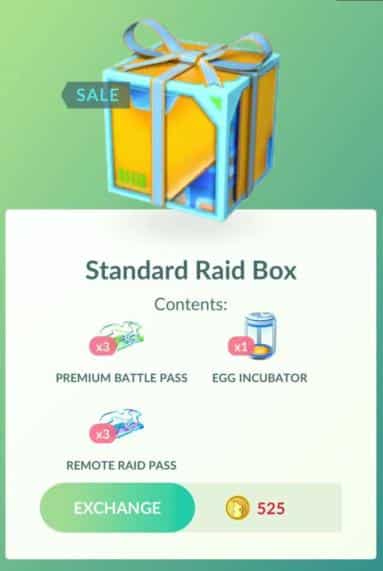 Pokémon GO on X: 🔔 Time for an exclusive deal! 🔔 A discounted box that  includes Remote Raid Passes, Super Incubators, and Golden Razz Berries is  now available on the Pokémon GO