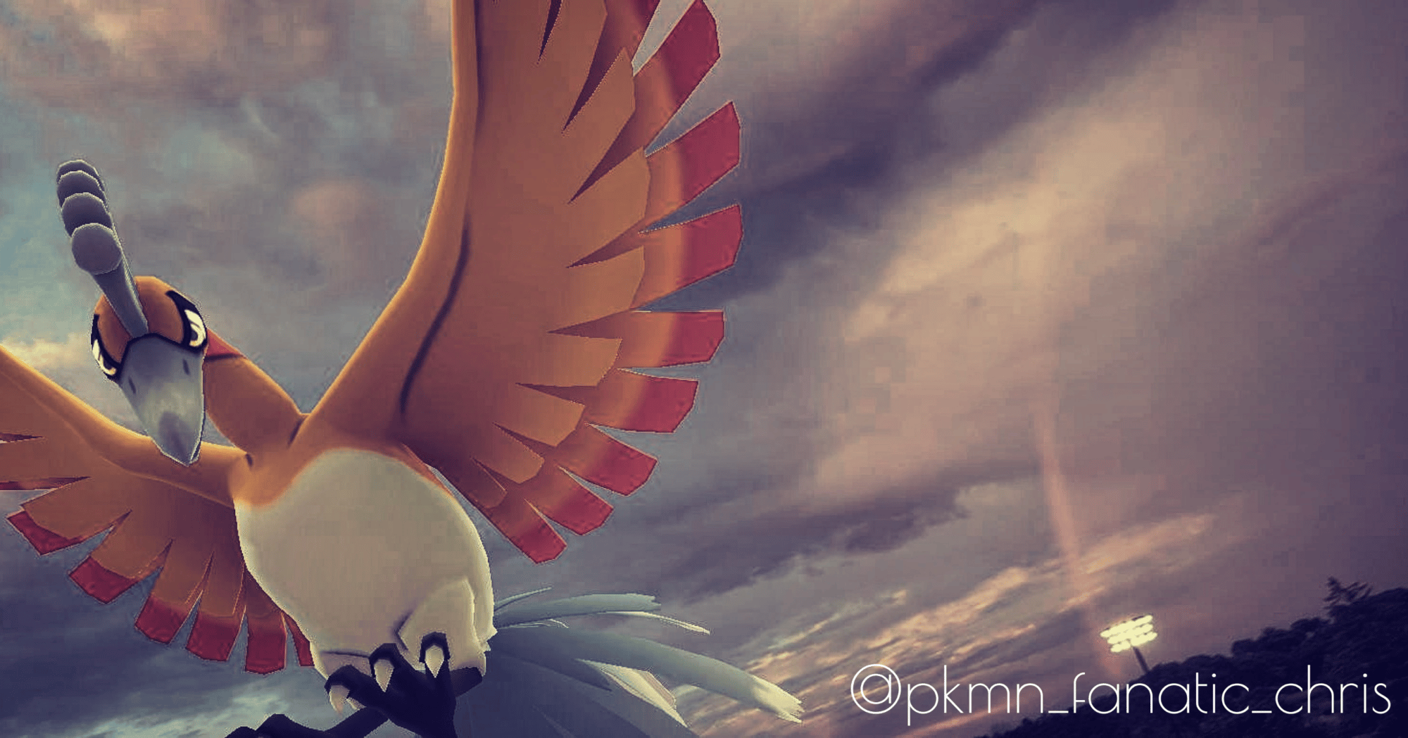 Ho-Oh the Legendary Rainbow Bird, Guardian of The Land