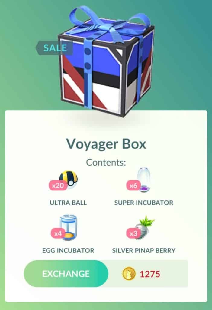 Pokémon GO web-exclusive Great Voyager Box now available