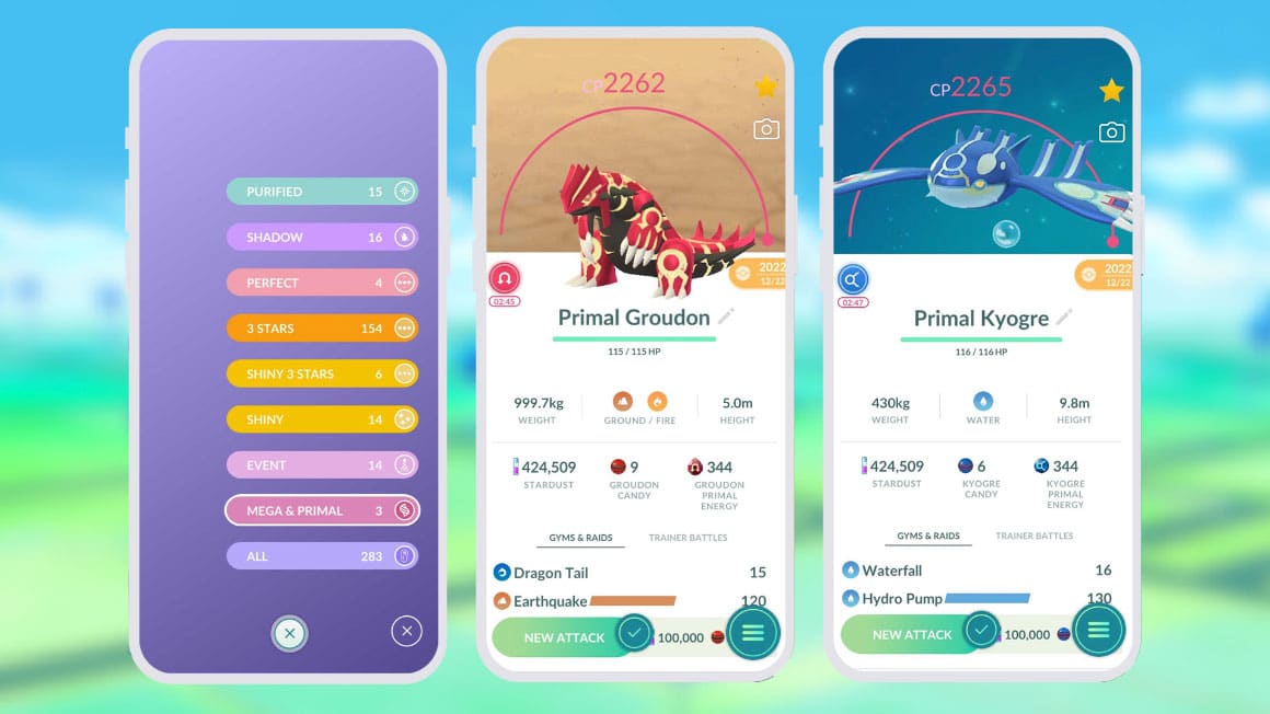 Pokémon Go Primal Raids, how to get Primal Energy and Primal Reversion